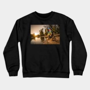 Enduro bike rider Crewneck Sweatshirt